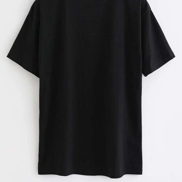 Black Basic Cotton T-Shirt - Picture 2 of 4